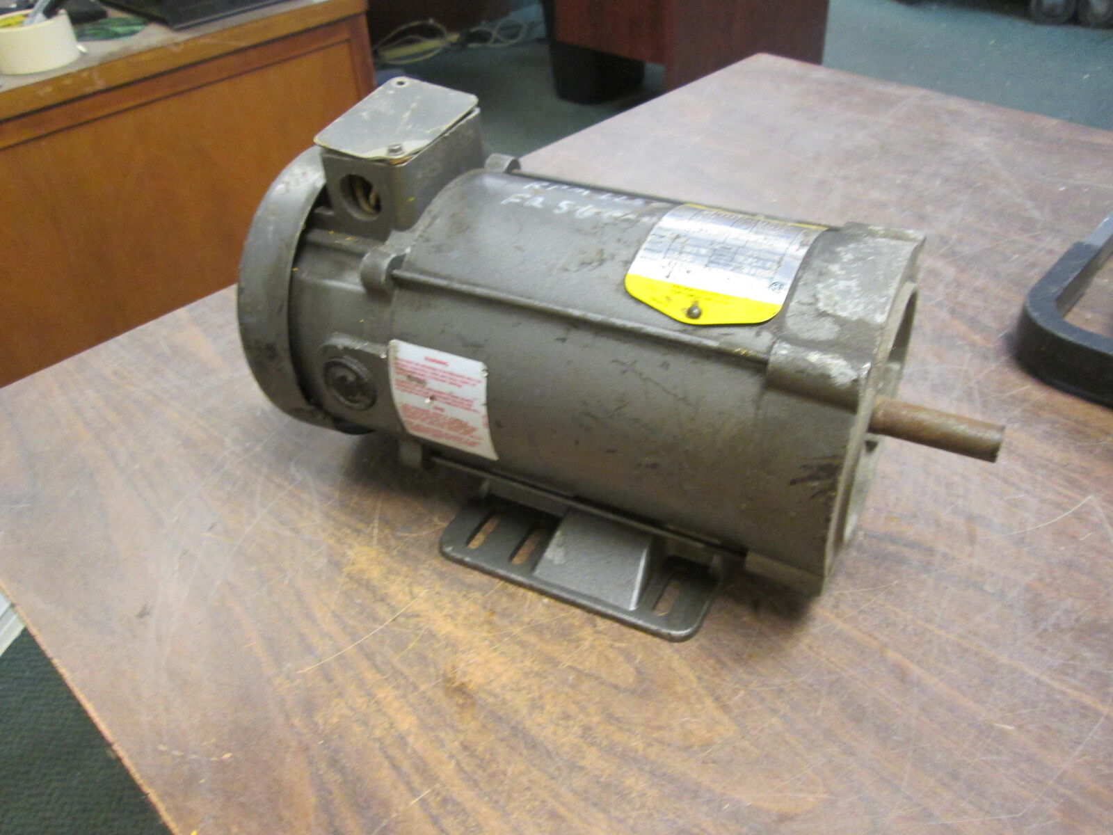 Baldor AC Motor CDP3436 .75HP 1800RPM FR:56C ENCL:TEFC 180V 3.7A Used