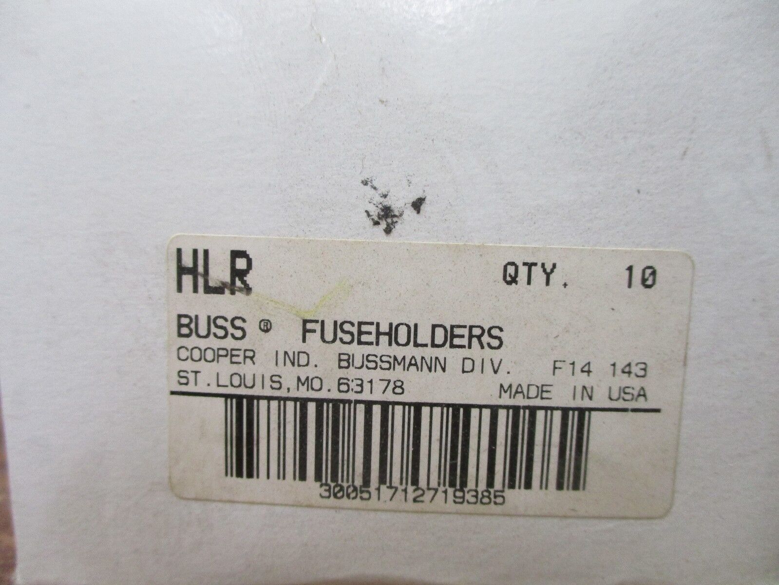 Buss Fuseholders HLR *Box of 10* New Surplus