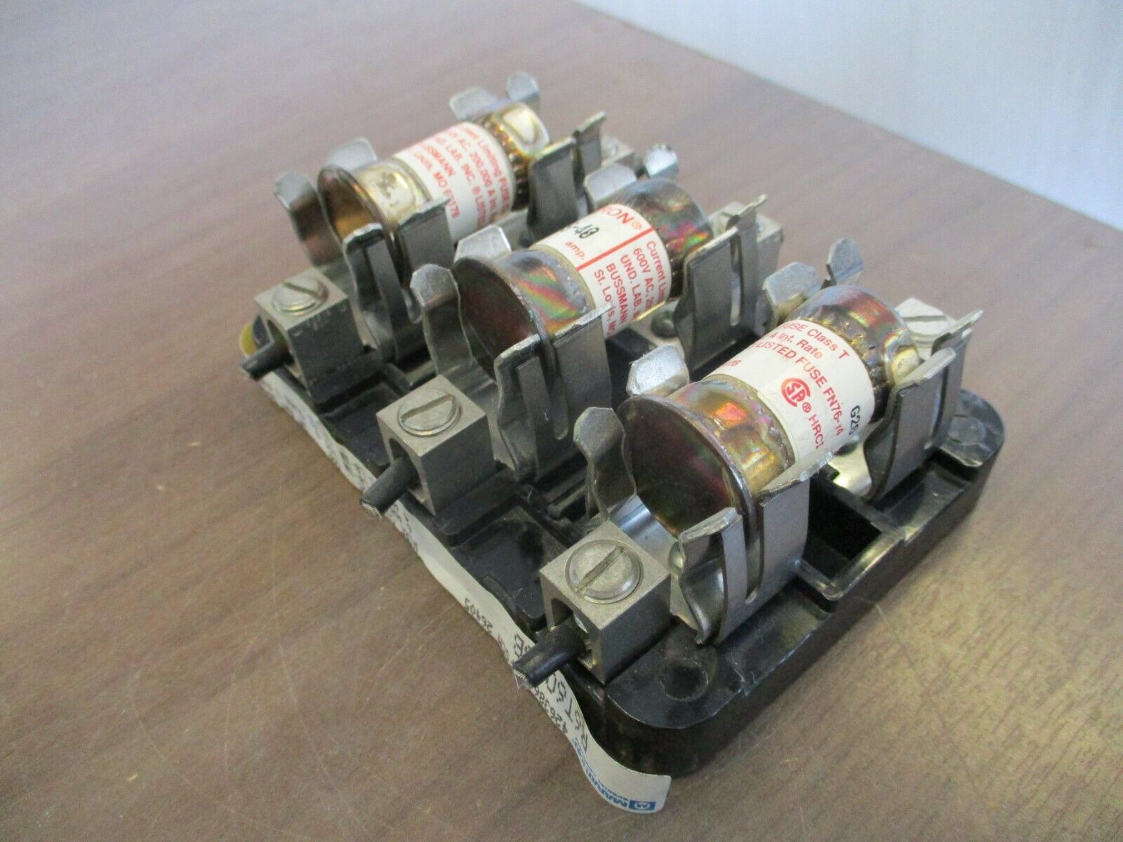 Marathon Fuse Block R6T60A3B 60A 600V 3P w/ (3) 40A Fuses Used