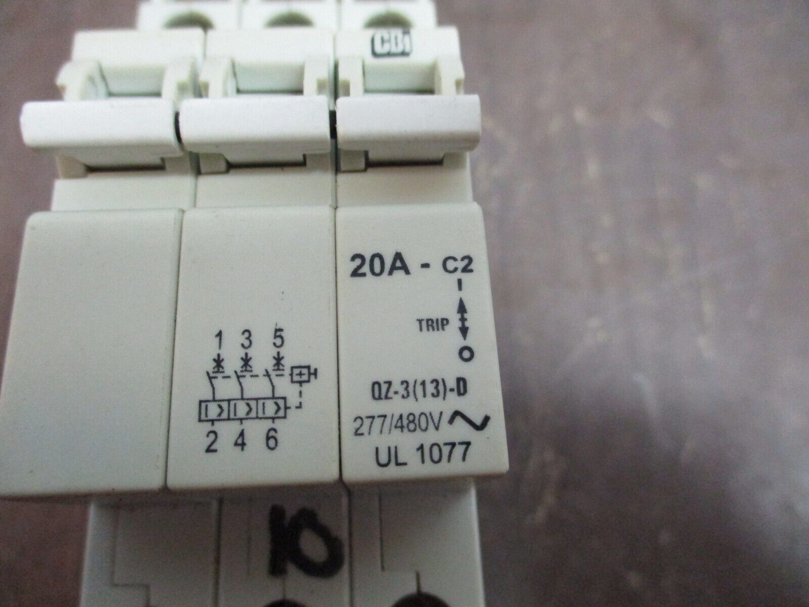 CBi Circuit Breaker QZ-3(13)-D-20 20A 277/480V 3P Used