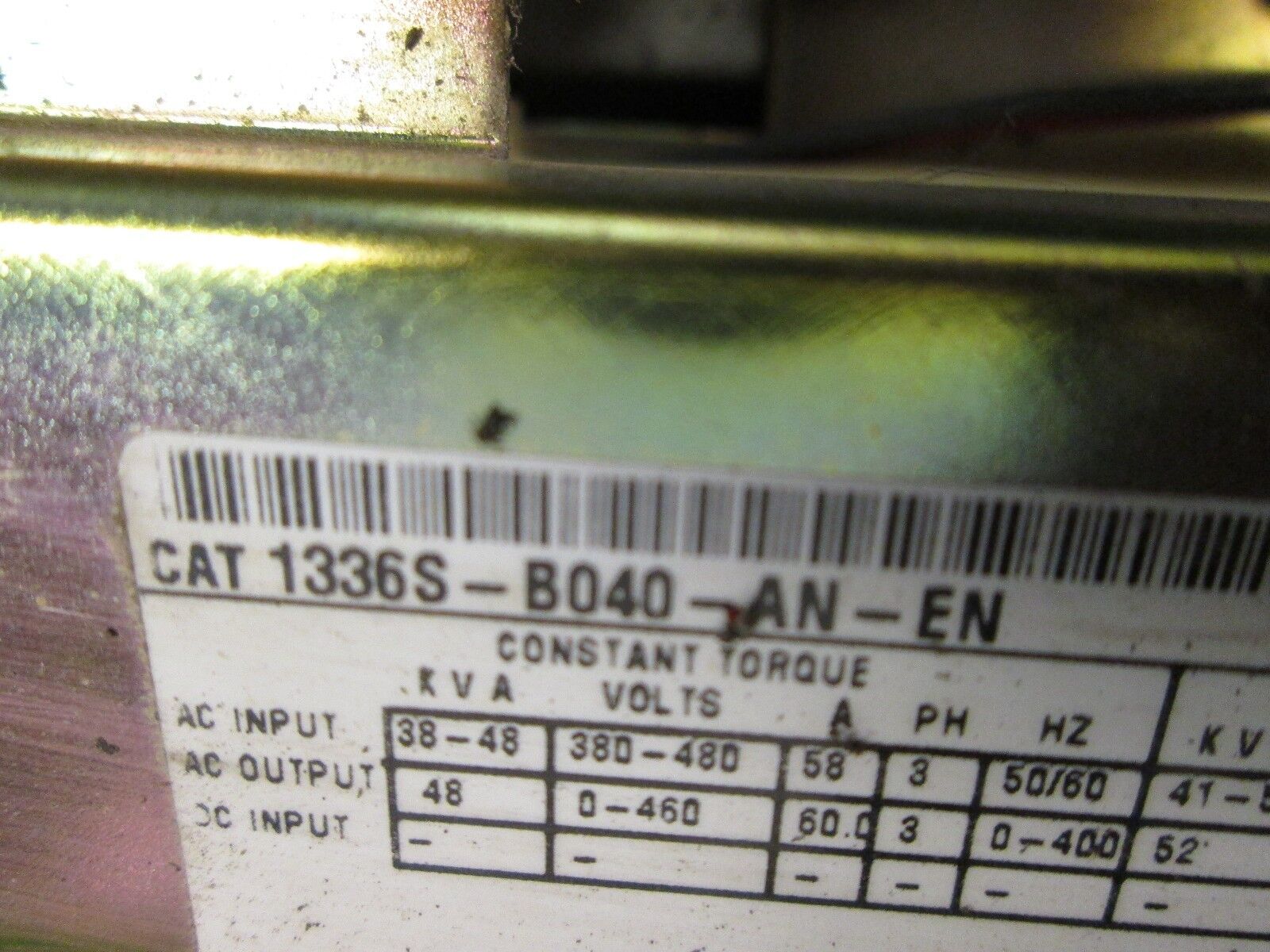 Allen-Bradley AC Drive 1336S-B040-AN-EN 40HP Used