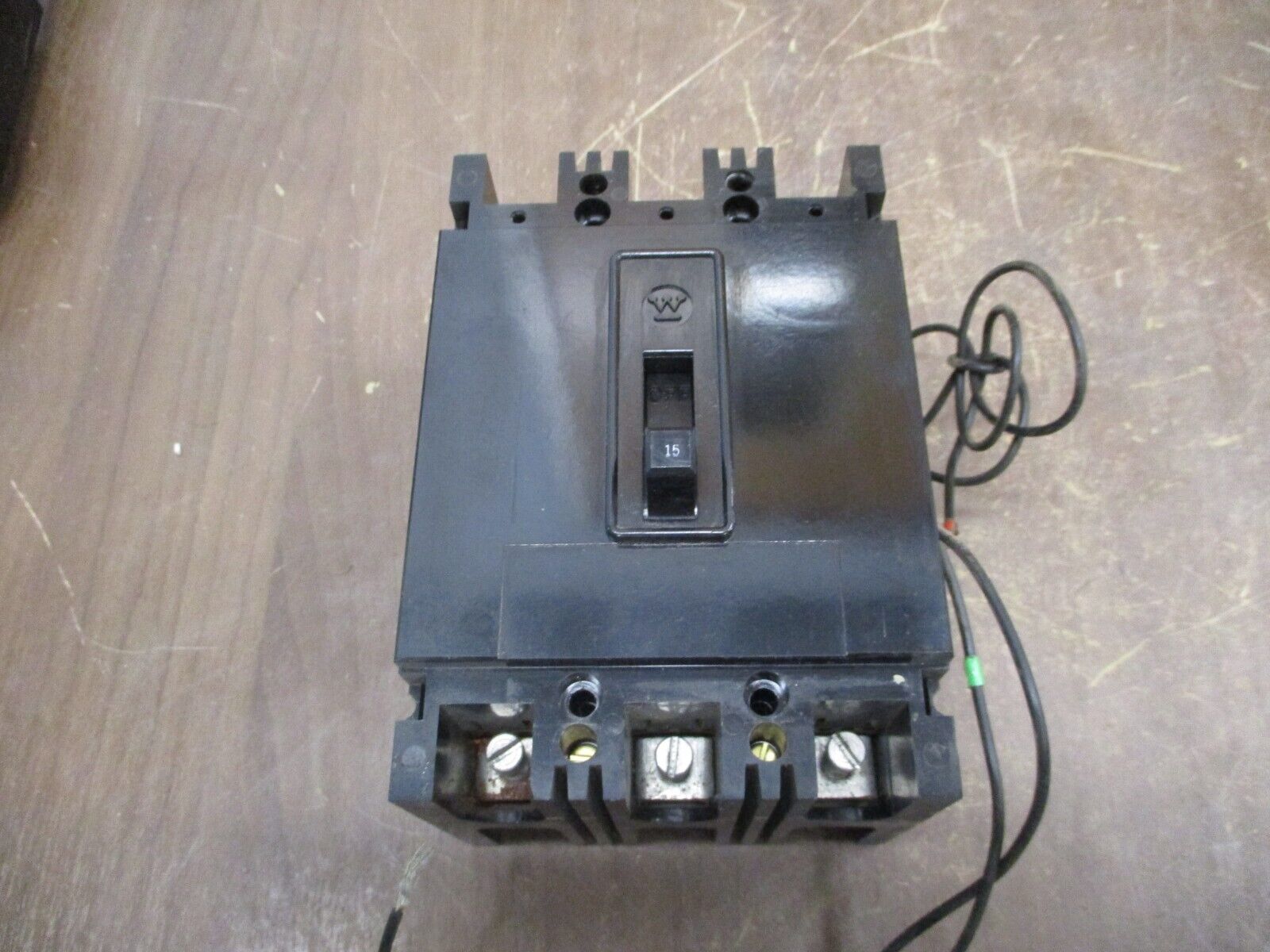 Westinghouse AB De-ion Circuit Breaker 48-E-9589 15A 600V 3P w/ Aux Switch Used