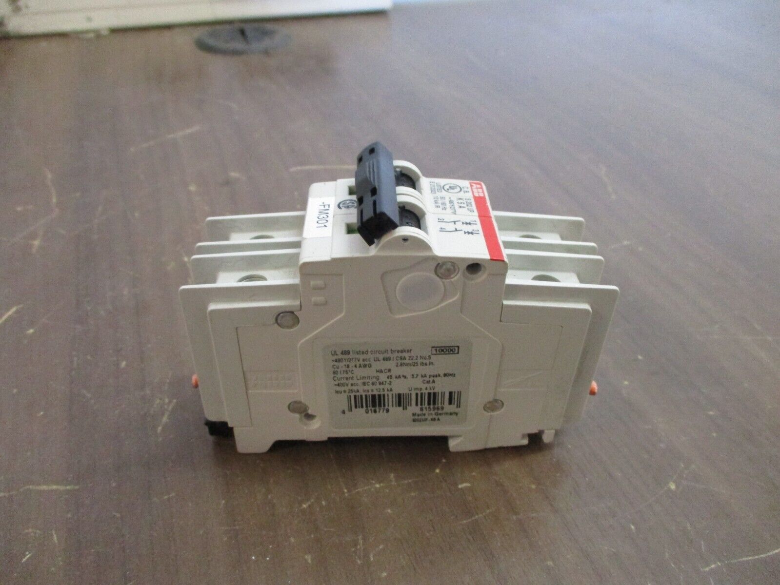 ABB Circuit Breaker S202 UP K5A 5A 480Y/277V 2P Used