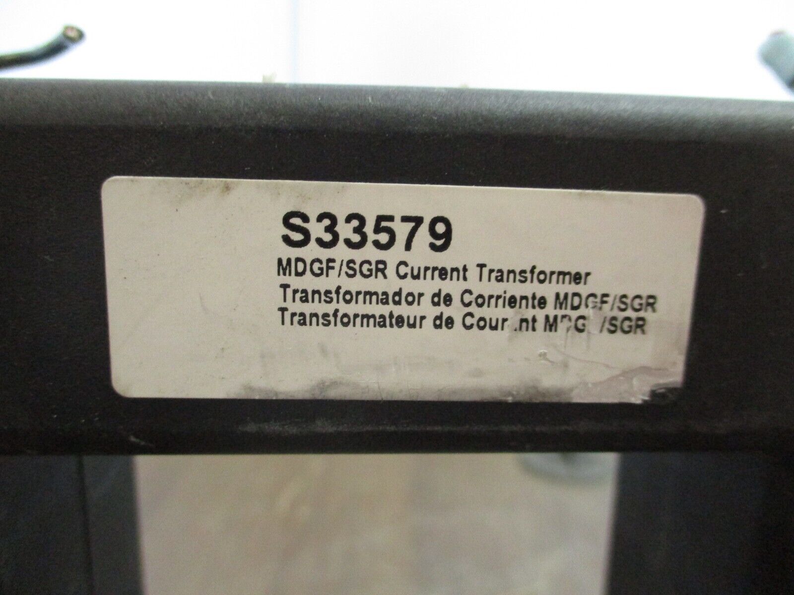 Square D MDGF/SGR Current Transformer S33579 Ratio 1000:1A 50-400Hz Used