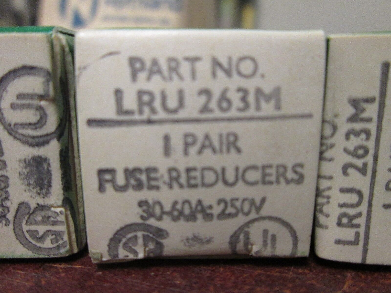 Littelfuse Fuse Reducer LRU 263M 30-60A 250V *Lot of 3 Pairs* New Surplus