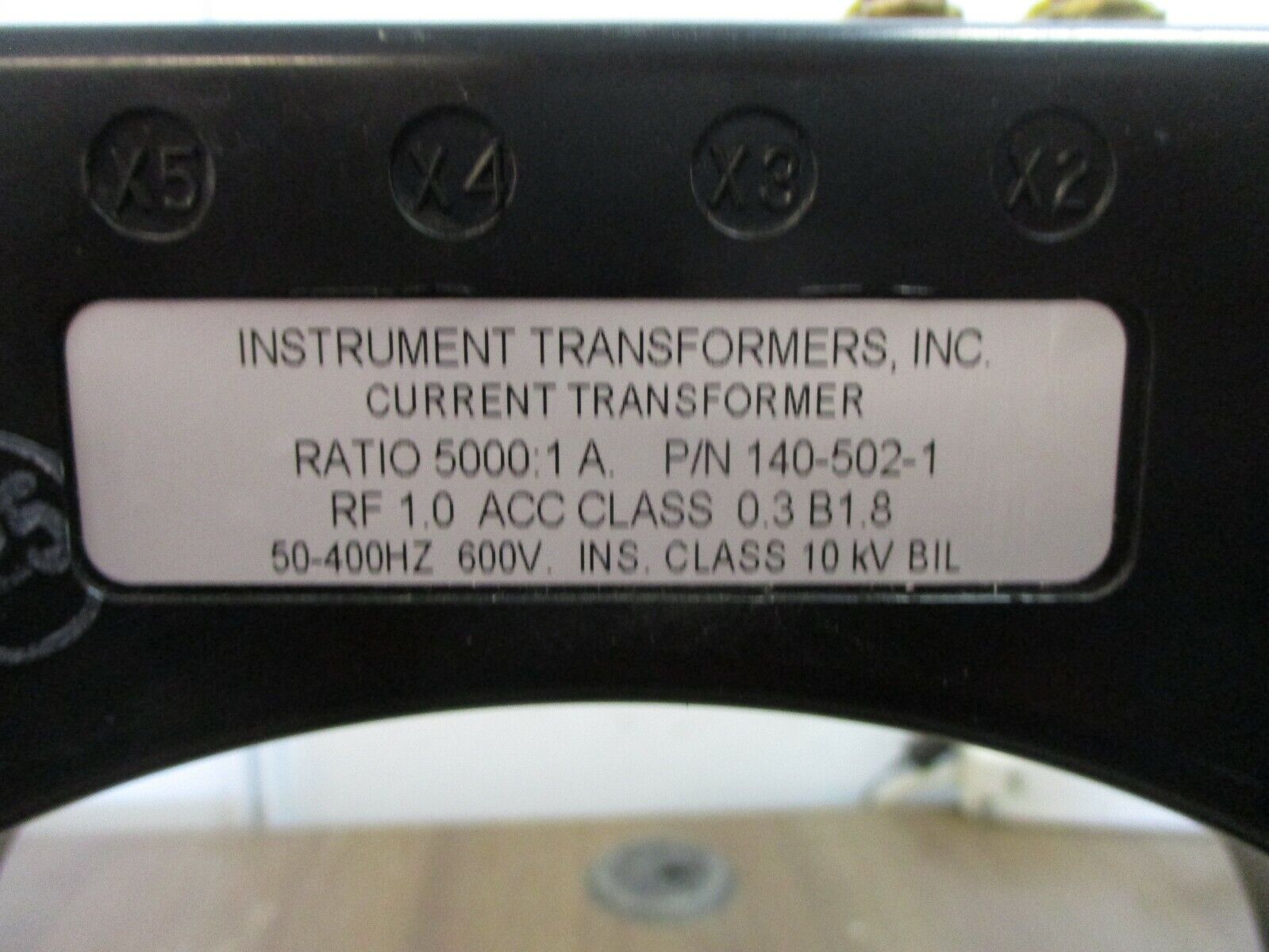 Instrument Transformers Current Transformer 140-502-1 Ratio 5000:1A 600V Used