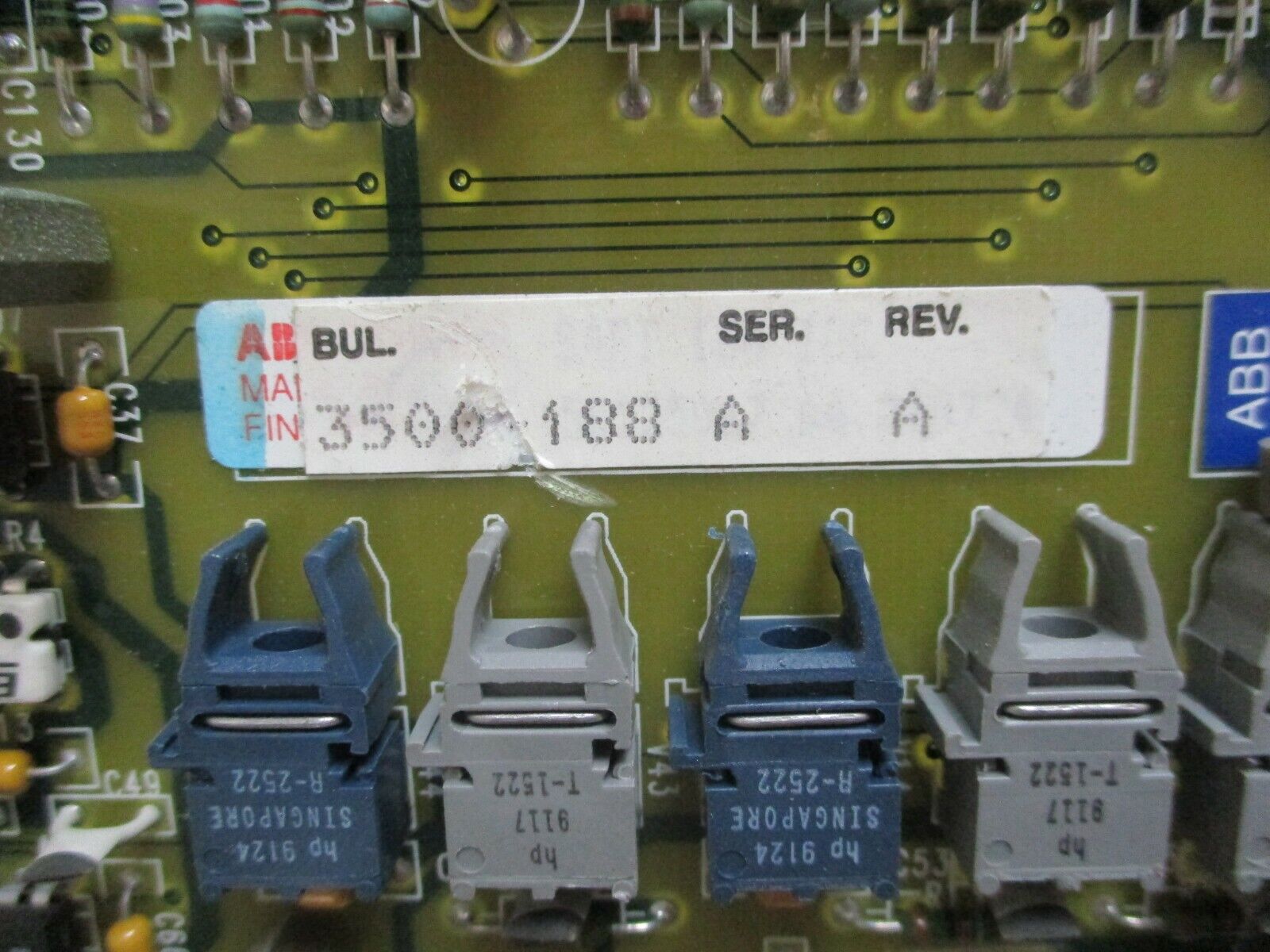 ABB I/O Board 3500-188 Ser. A Rev. A Used