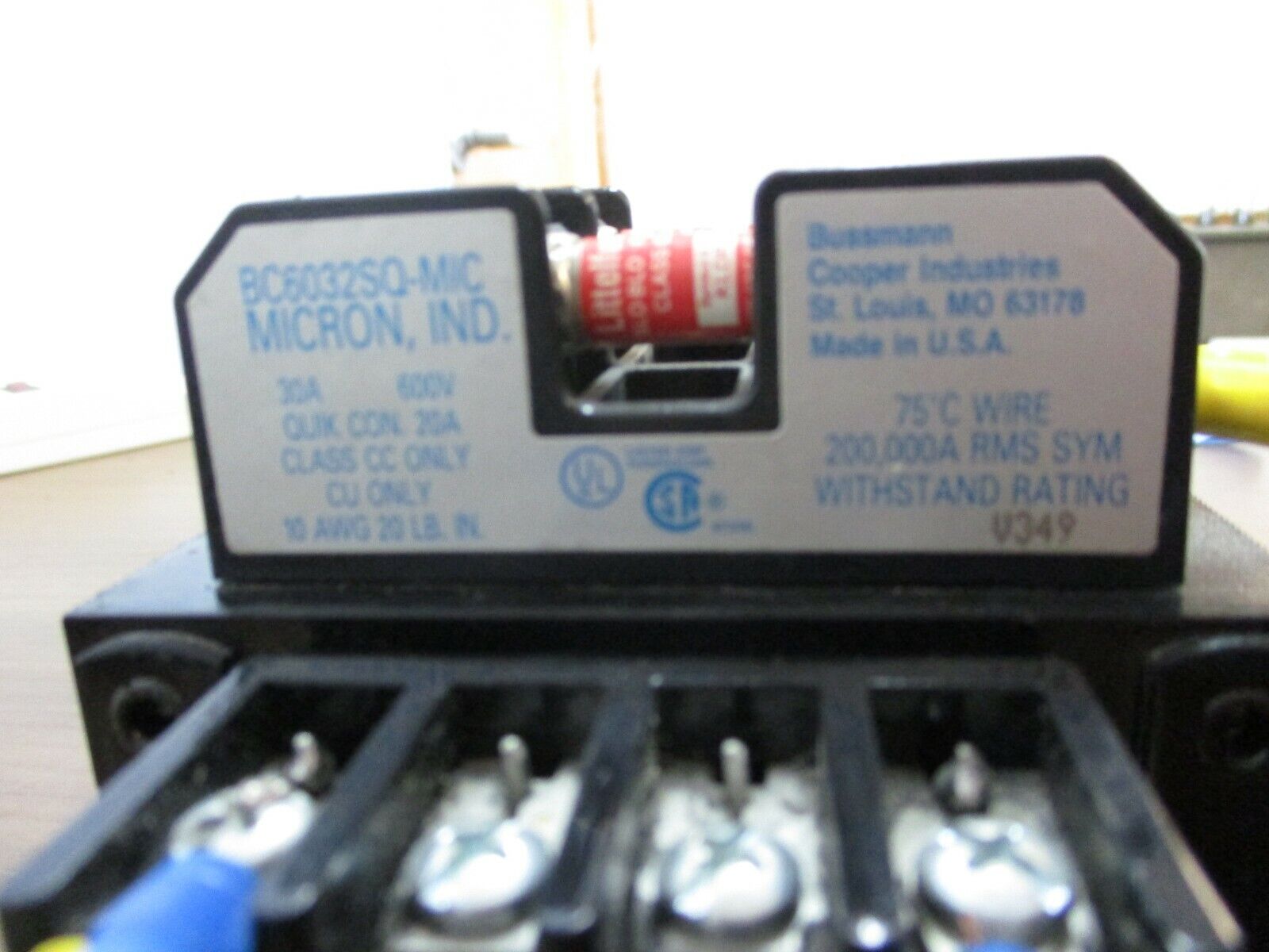 Micron Valutron Control Transformer V150BTZ13RB 0.150KVA Pri: 240/480V