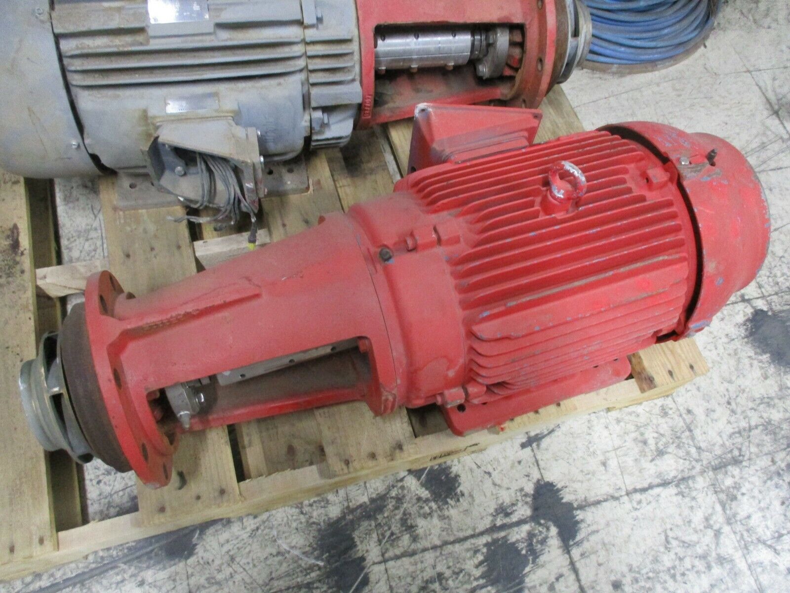 WEG AC Motor 27AG02014 30HP 3600RPM 208-230/460V 74.8-67.6/33.8A TEFC Used