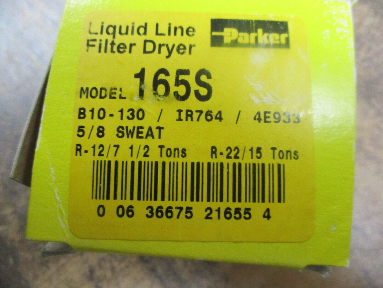 Parker Liquid Line Filter Dryer 165S 5/8" Sweat New Surplus