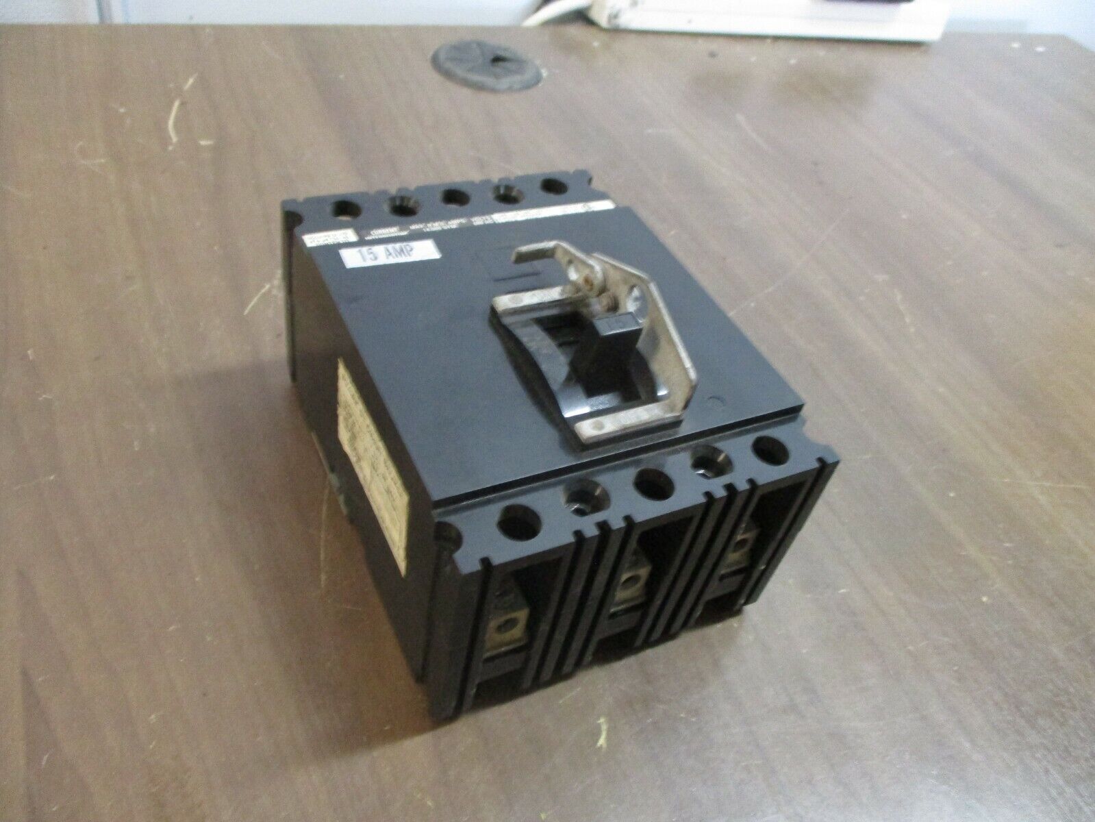 Square D Circuit Breaker FAL-36015 15A 600V 3P, Used