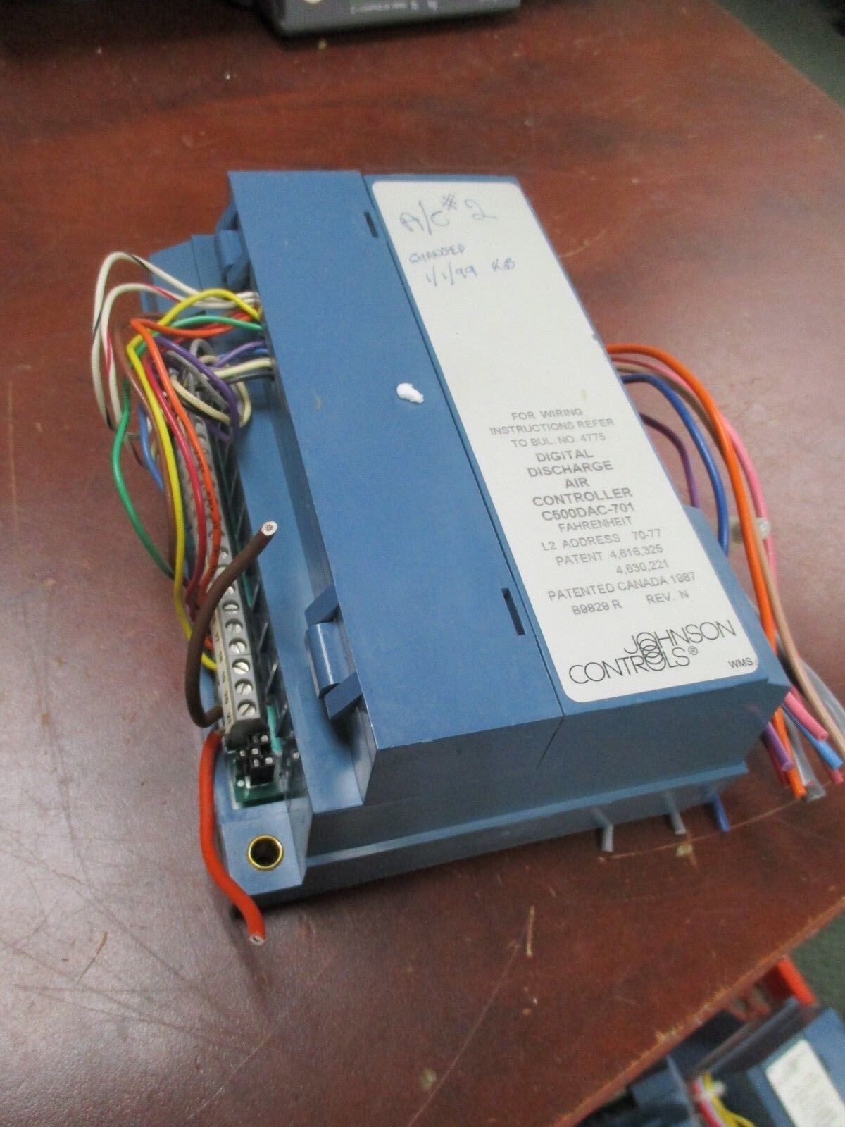 Johnson Controls Digital Discharge Air Controller C500DAC-701 Rev. N Used