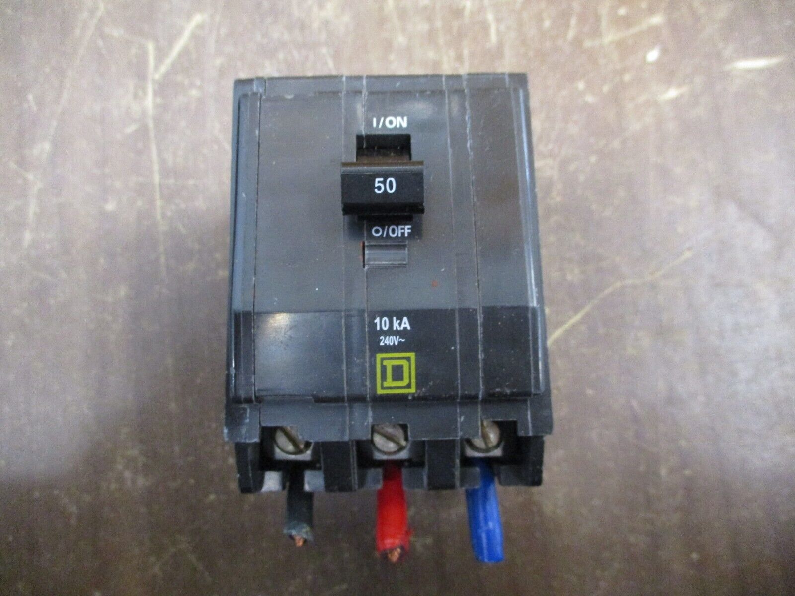 Square D Bolt-On Circuit Breaker QOB350 50A 240V 3P Used