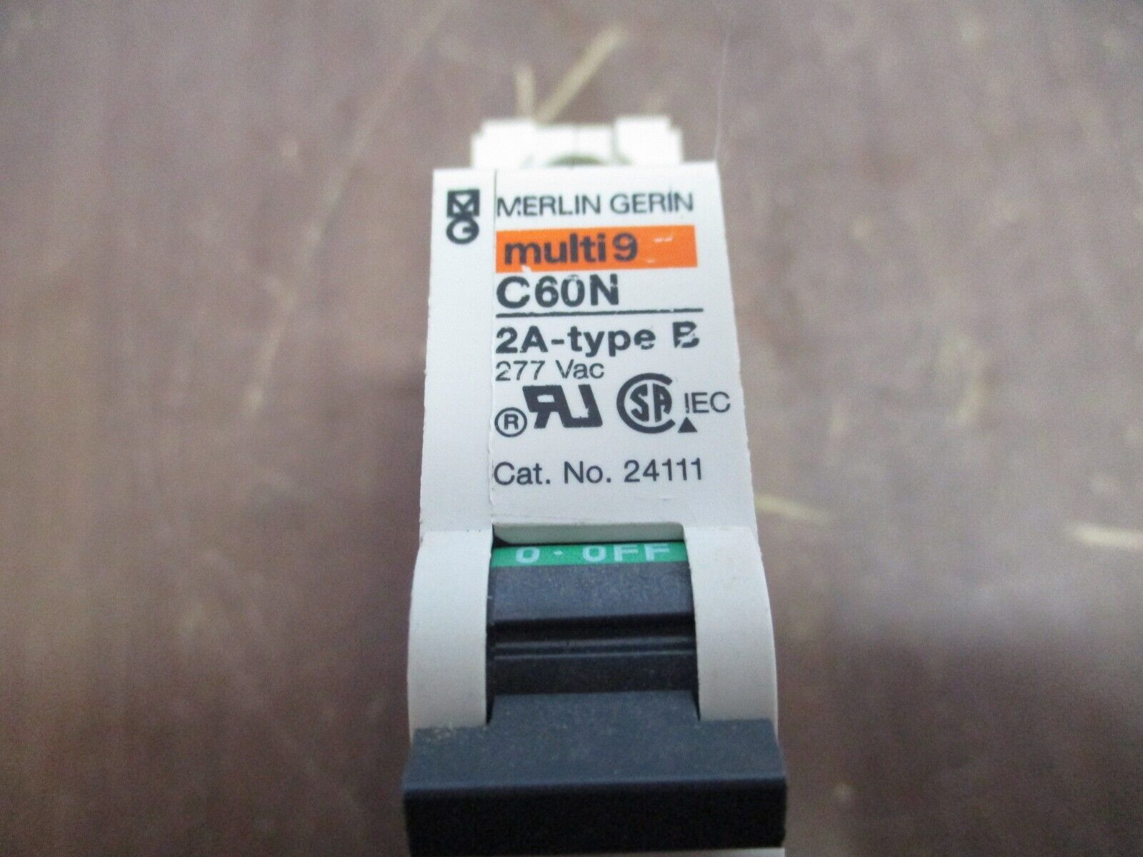 Merlin Gerin Circuit Breaker 24111 2A 277V 1P Used