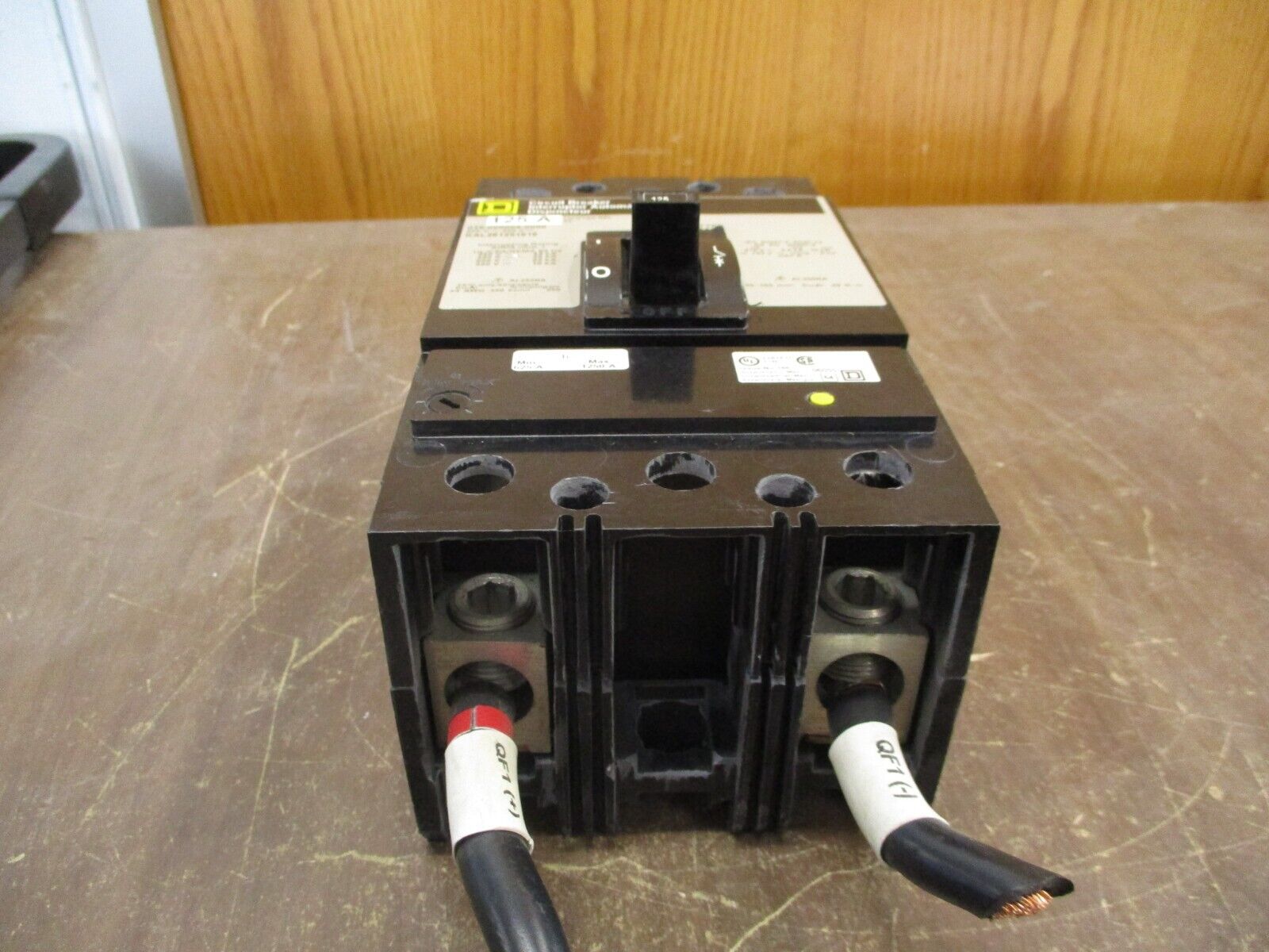 Square D Circuit Breaker KAL261251616 125A 600V 3P Used