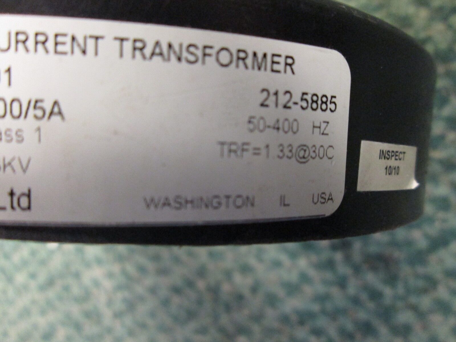 WICC Current Transformer 2268F001 7.5VA .72KV 50-400Hz Used