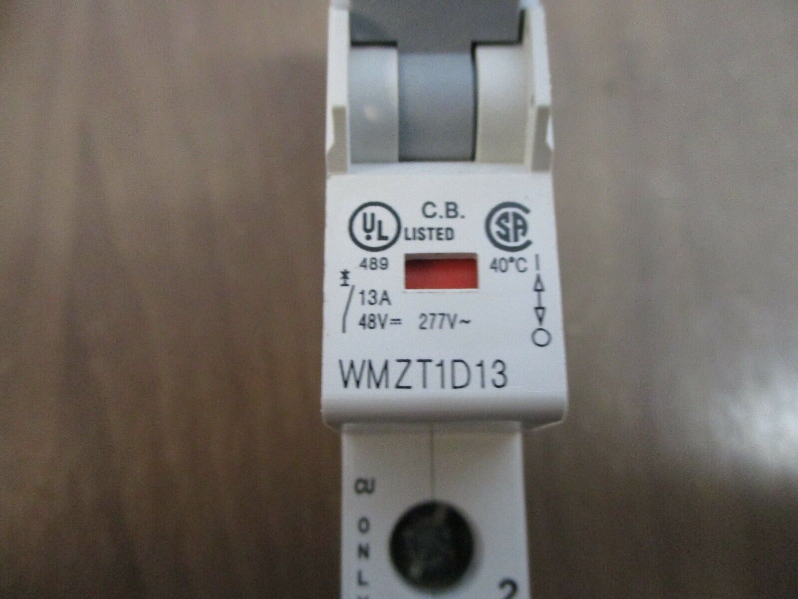 Eaton Mini Circuit Breaker WMZT1D13 13A 277V 1P New Surplus