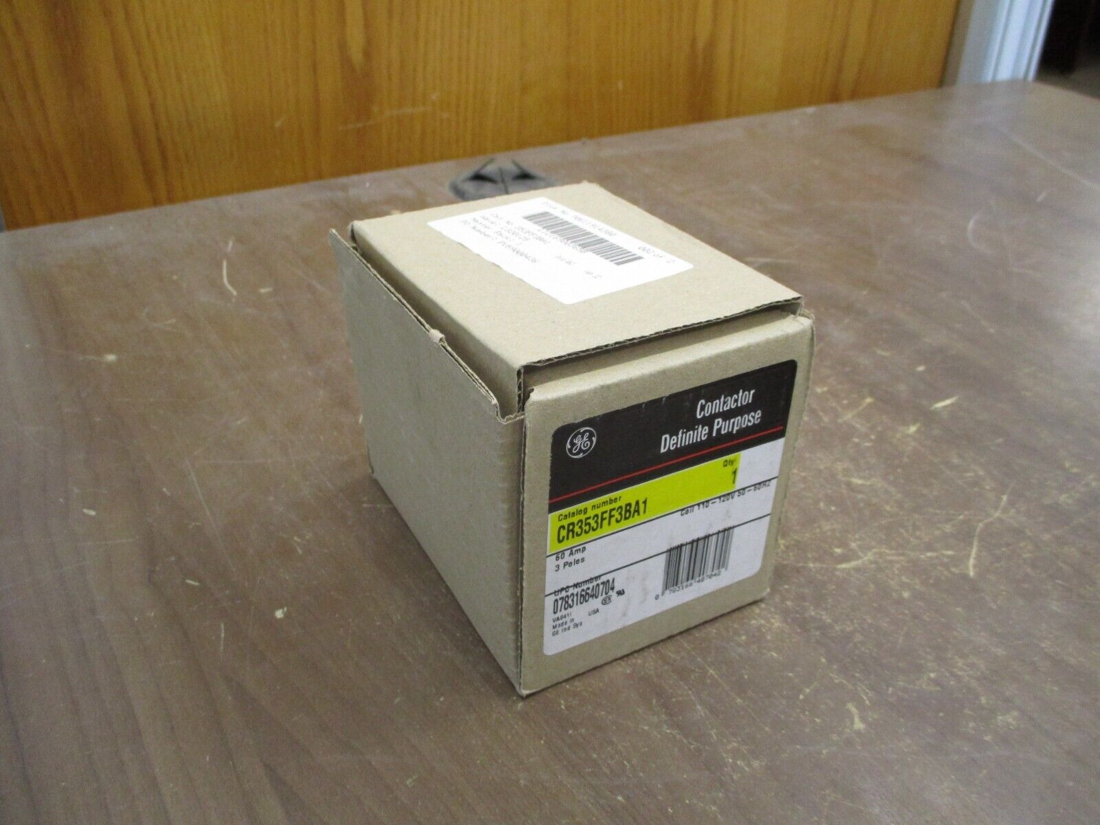 GE Definite Purpose Contactor CR353FF3BA1 110-120V Coil 60A 3P New Surplus