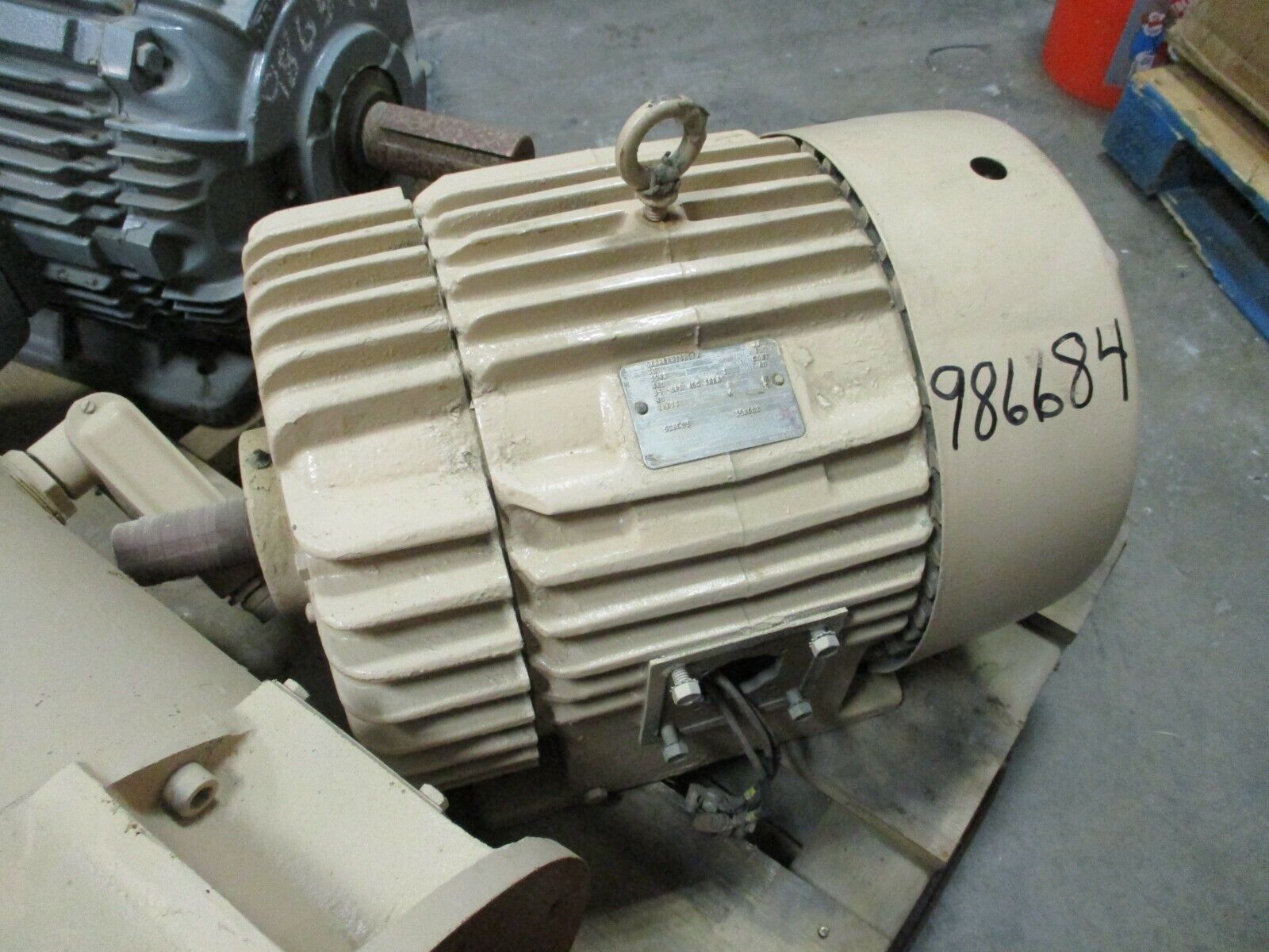 GE Tri-Clad AC Motor 5K286BN1180F2 30HP 3600RPM 286TS Frame 460V 35A 3Ph Used