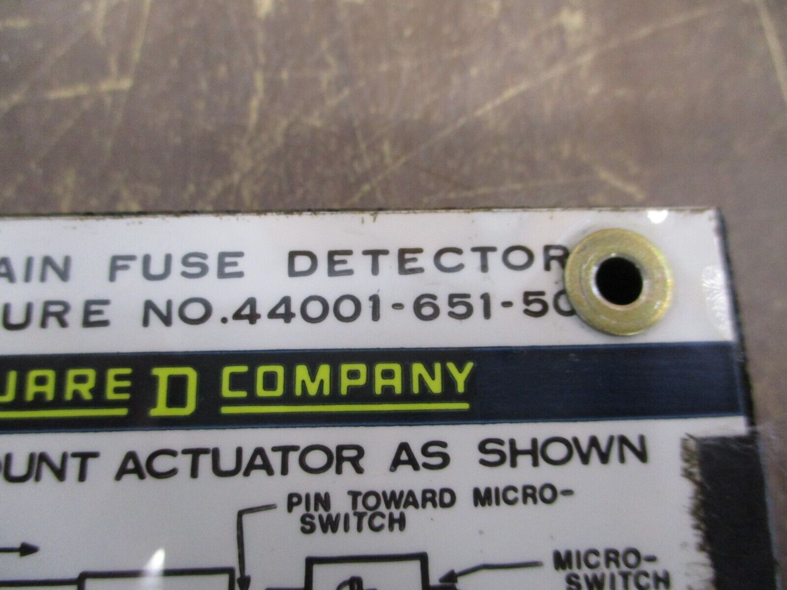 Square D Blown Main Fuse Detector 44001-651-50 Used