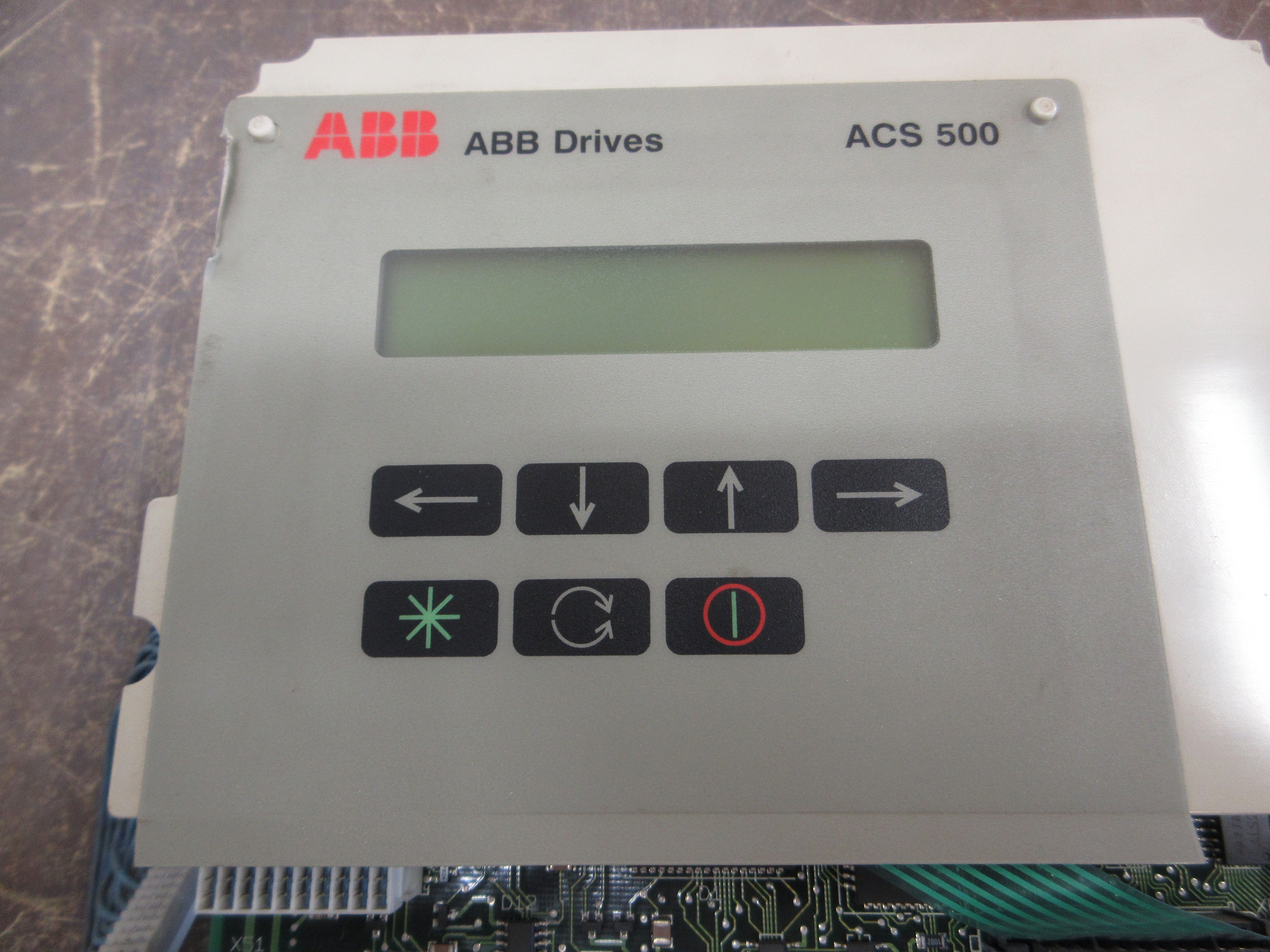 ABB ACS 500 Control Board w/ Keypad Display SNAT7640 Used