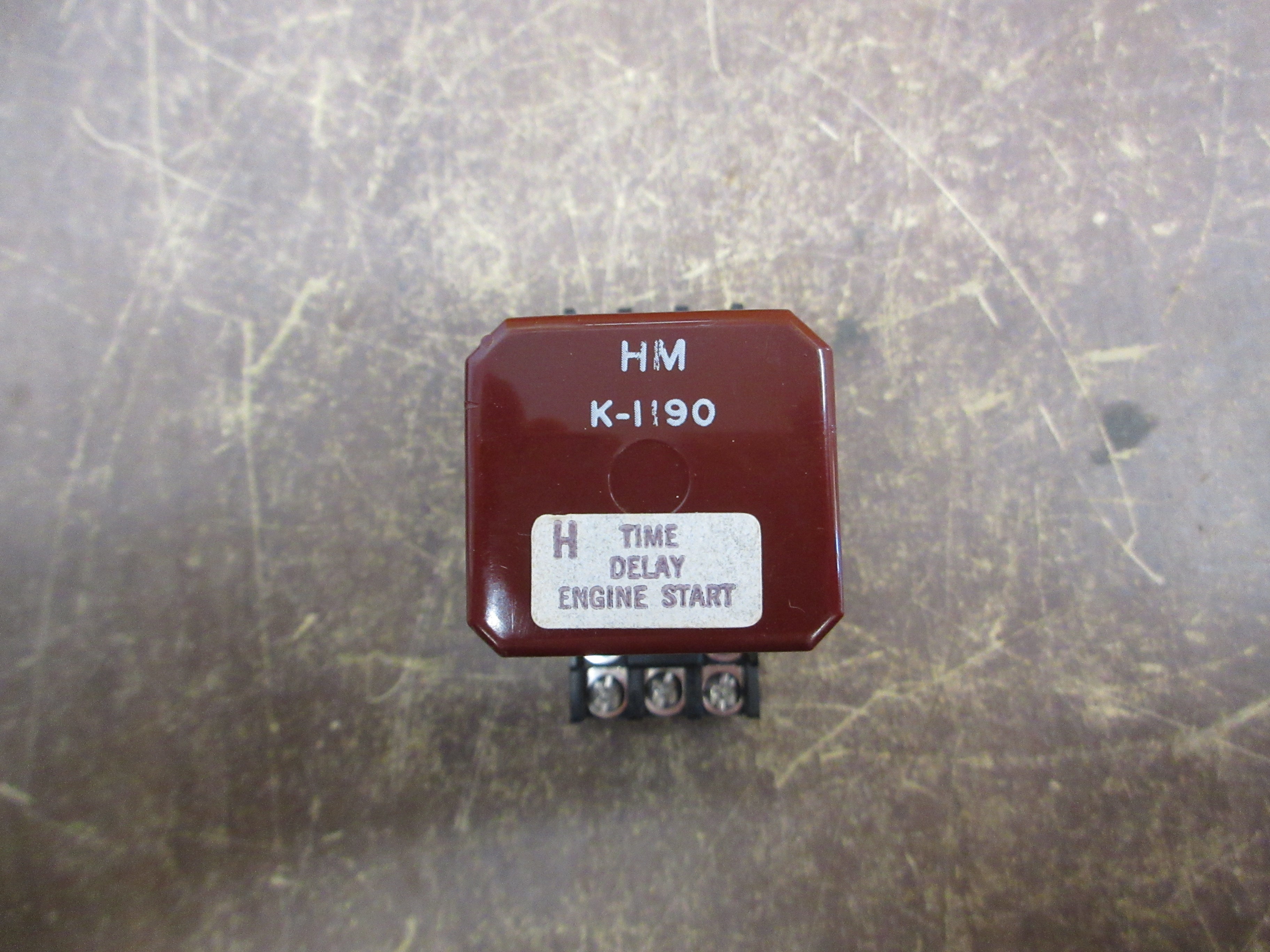 Zenith HM-2 Time Delay Relay HM K-1190 120V 50/60Hz w/ Base Used