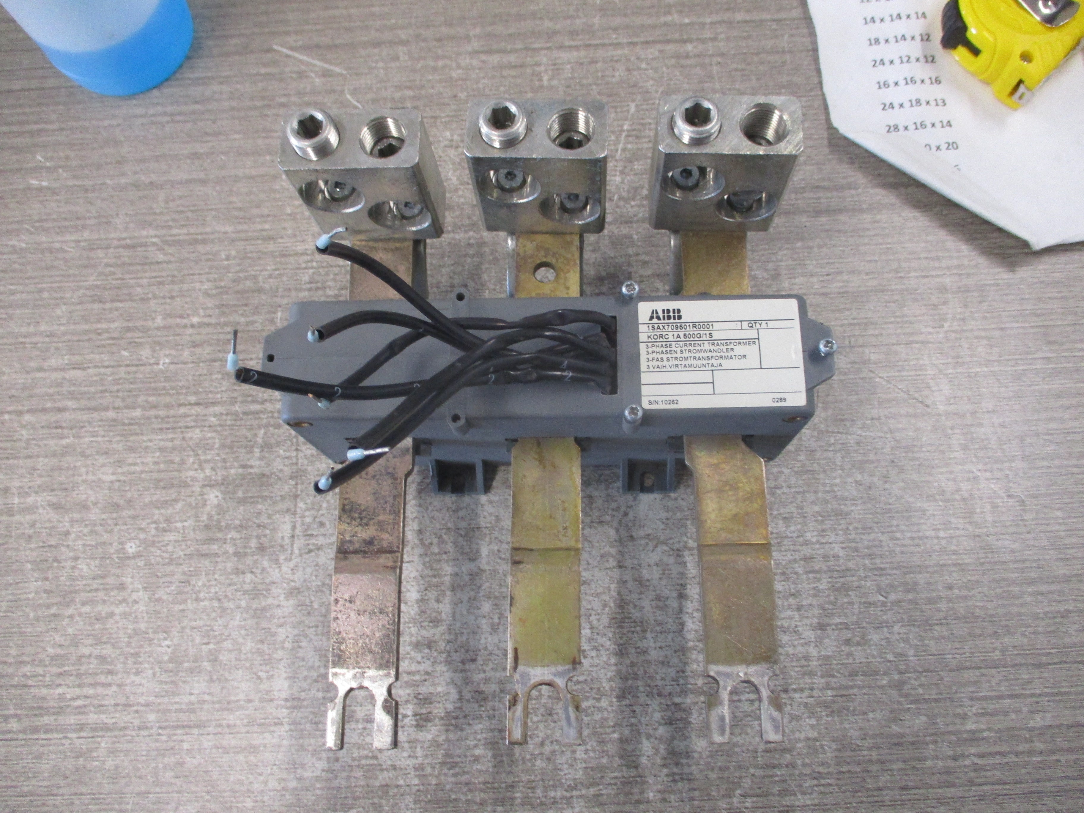 ABB Current Transformer 1SAX709501R0001 3Ph Used