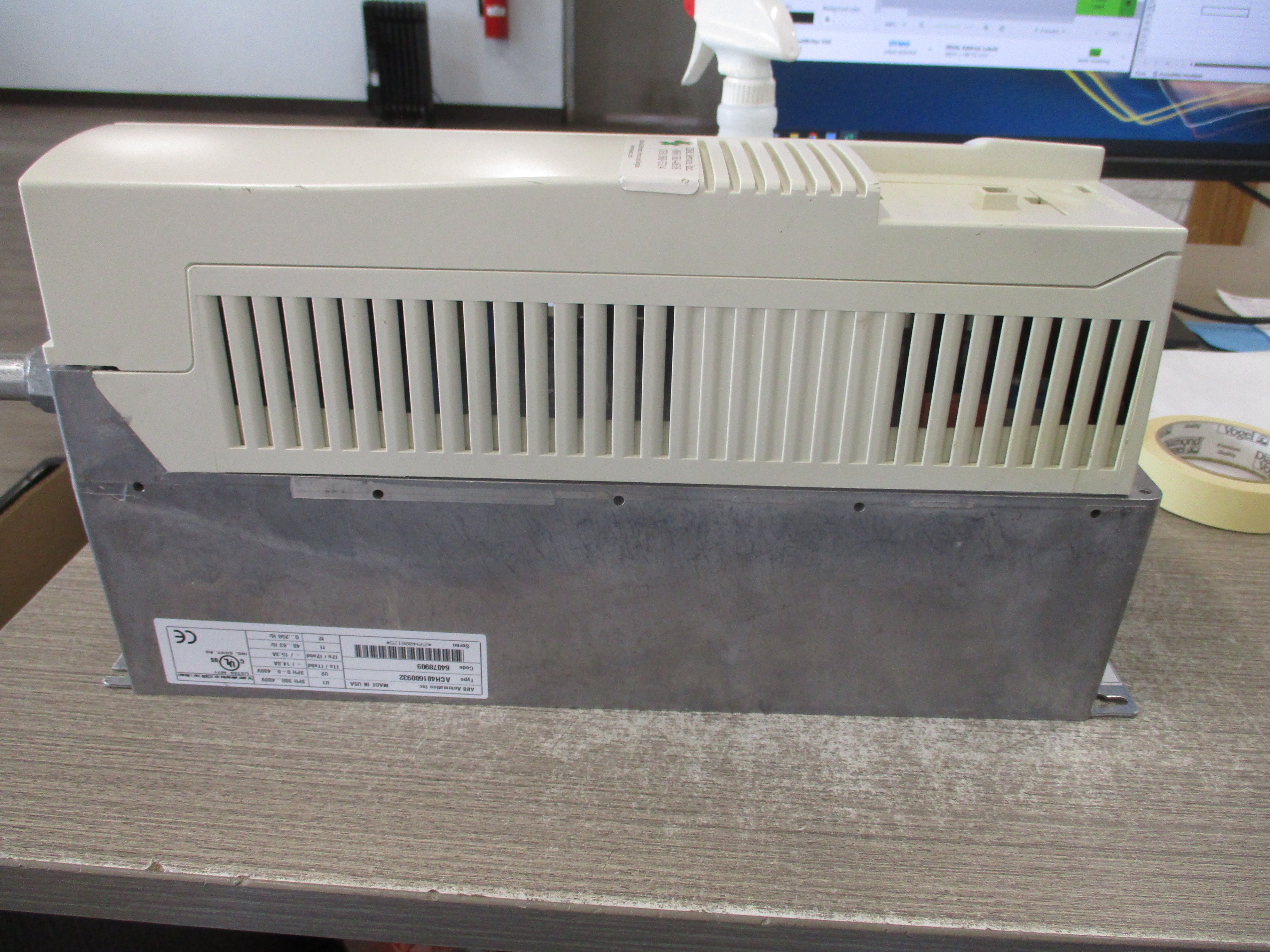 ABB ACH401 AC Drive ACH401600932 10HP 3Ph *No Keypad* Used