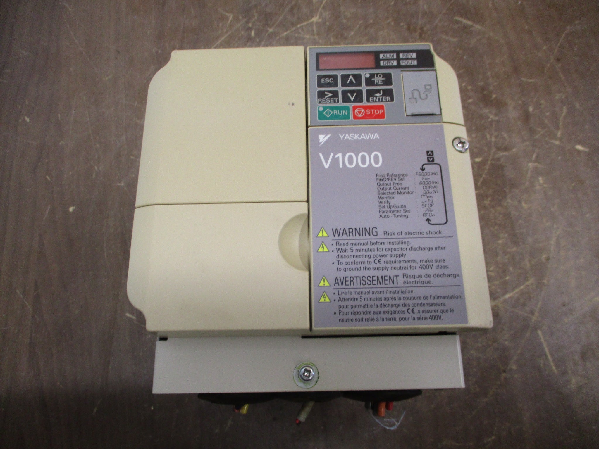 Yaskawa V1000 AC Drive CIMR-VU4A0011FAA 7.5HP 3Ph Used