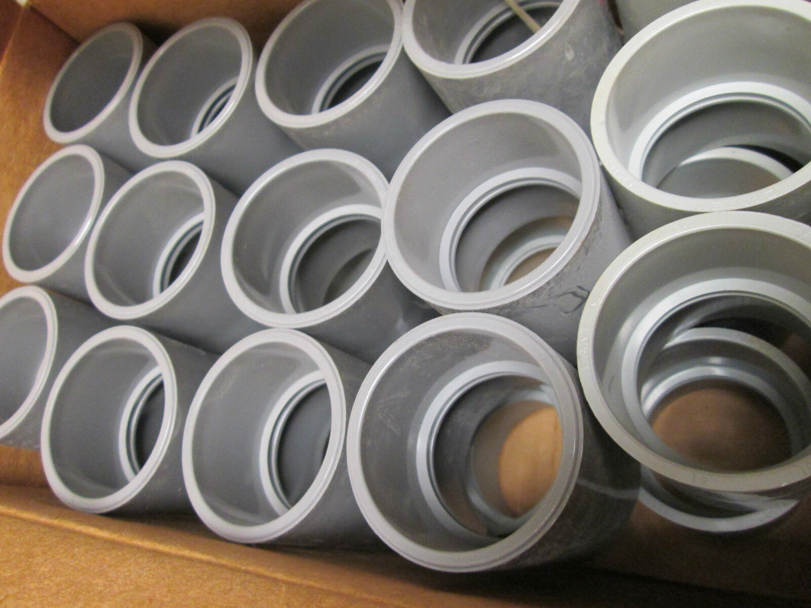 (Lot of 44) 1.25" Gray PVC Coupling for Conduit