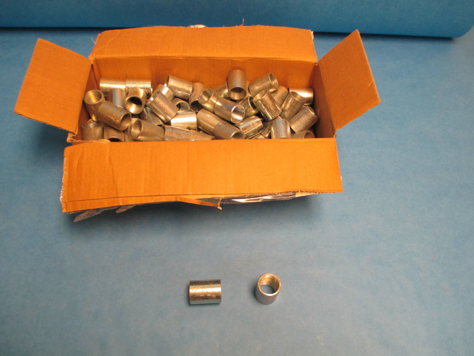 3/4" Steel Counduit Coupling, Lot of 83! New Surplus!