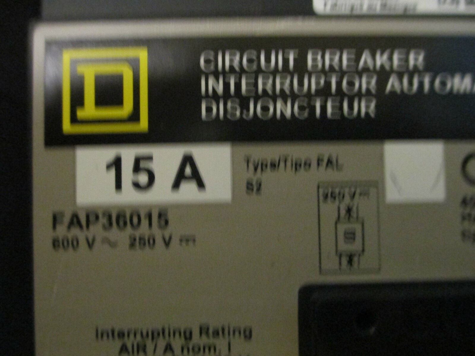 Square D PFA36015G I-Line Bus Plug 15A 600V 3P 3W W/ Ground New Surplus