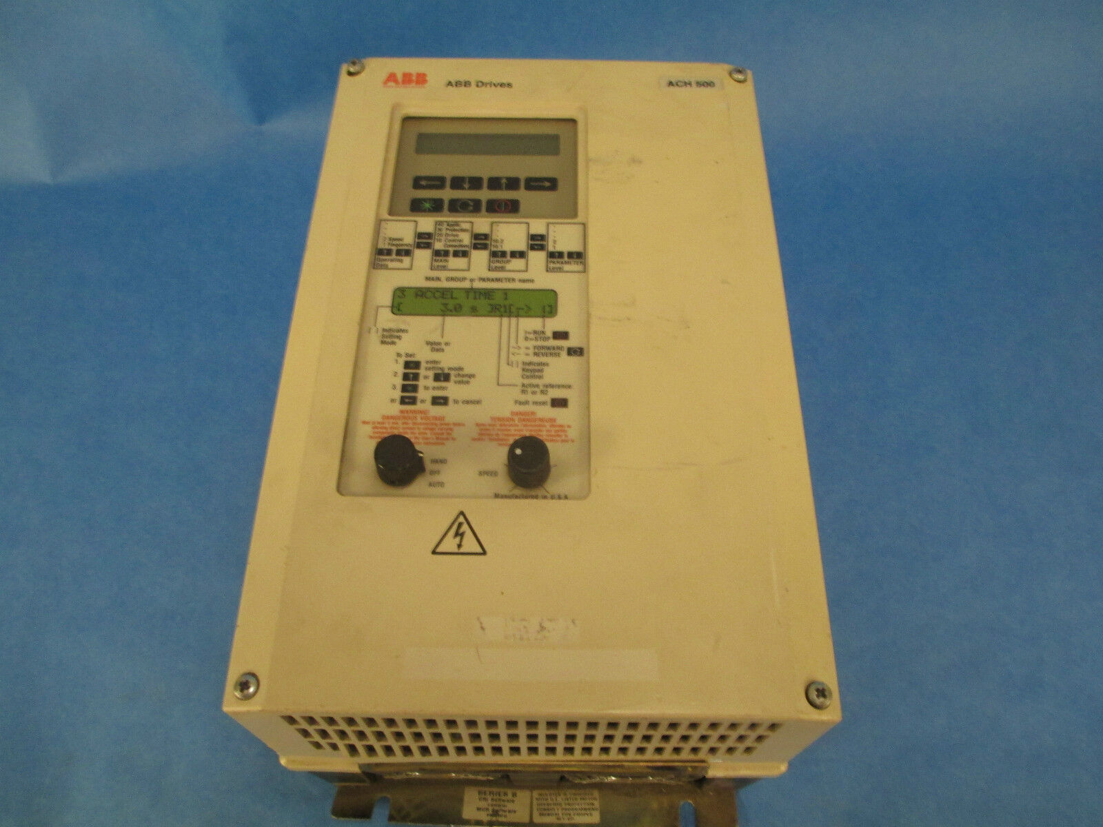 ABB AC Drive ACH501-010-4-00P2 10HP 3Ph Used