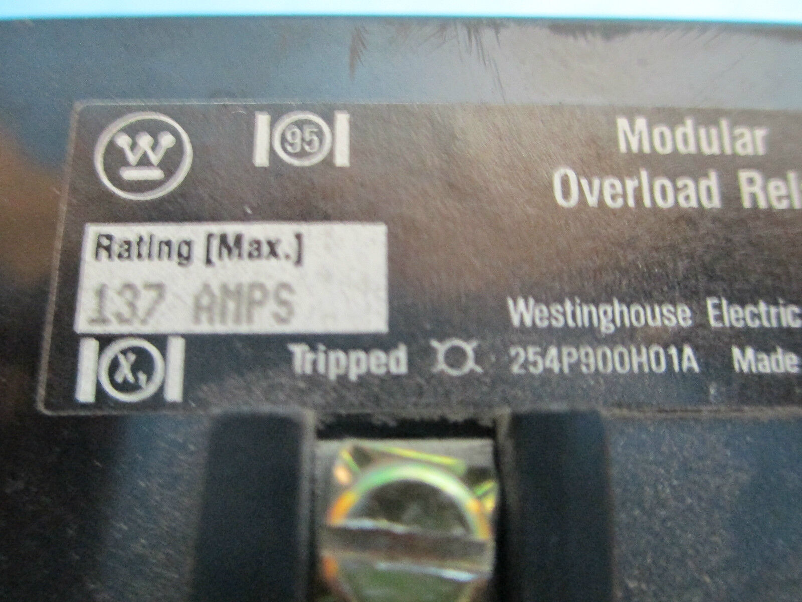 Westinghouse Modular Overload Relay MORA-4-MAE 137A 600V HTM-10 Used