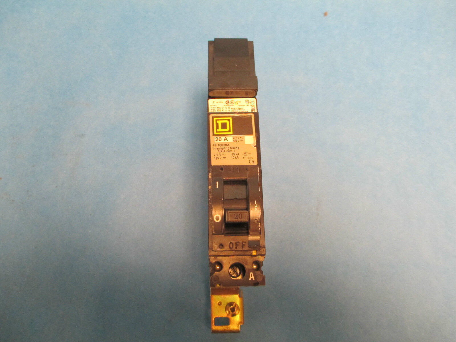 Square D I-Line Circuit Breaker FH16020A, 20A 277V A Phase