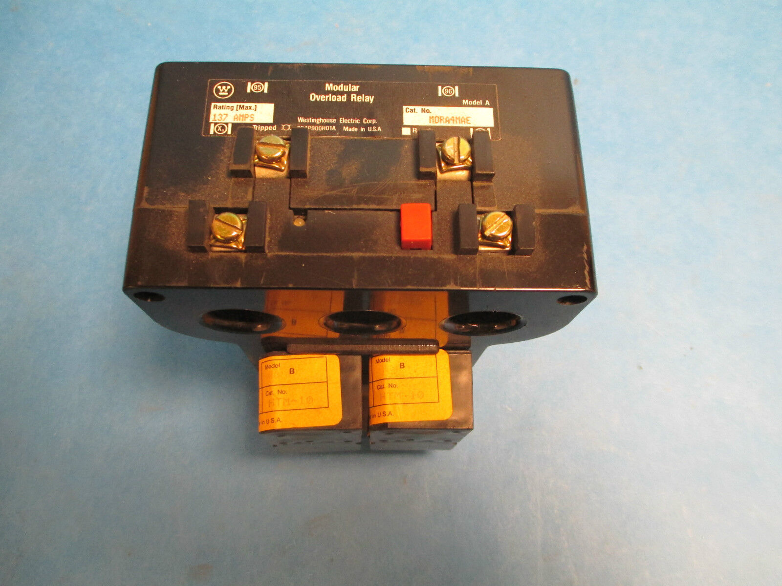 Westinghouse Modular Overload Relay MORA-4-MAE 137A 600V HTM-10 Used