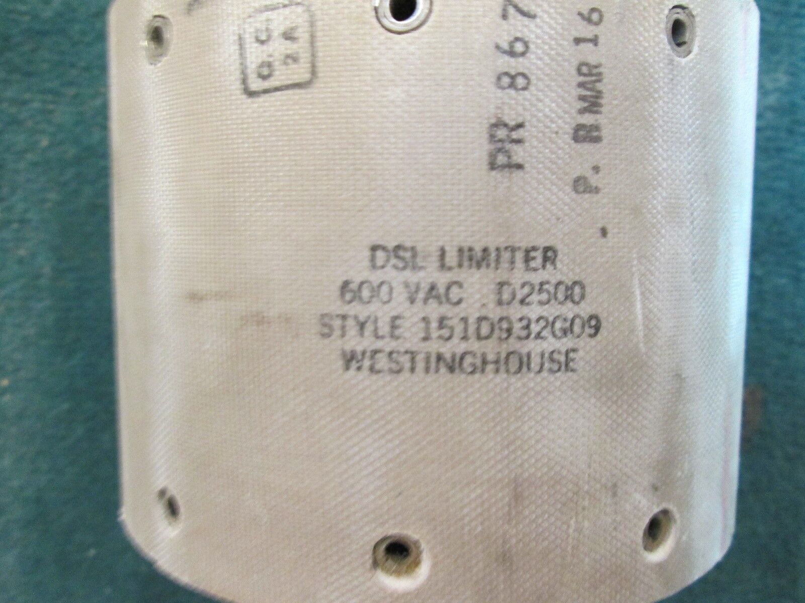 Westinghouse Circuit Breaker Fuse 151D932G09 2500A 600V Used