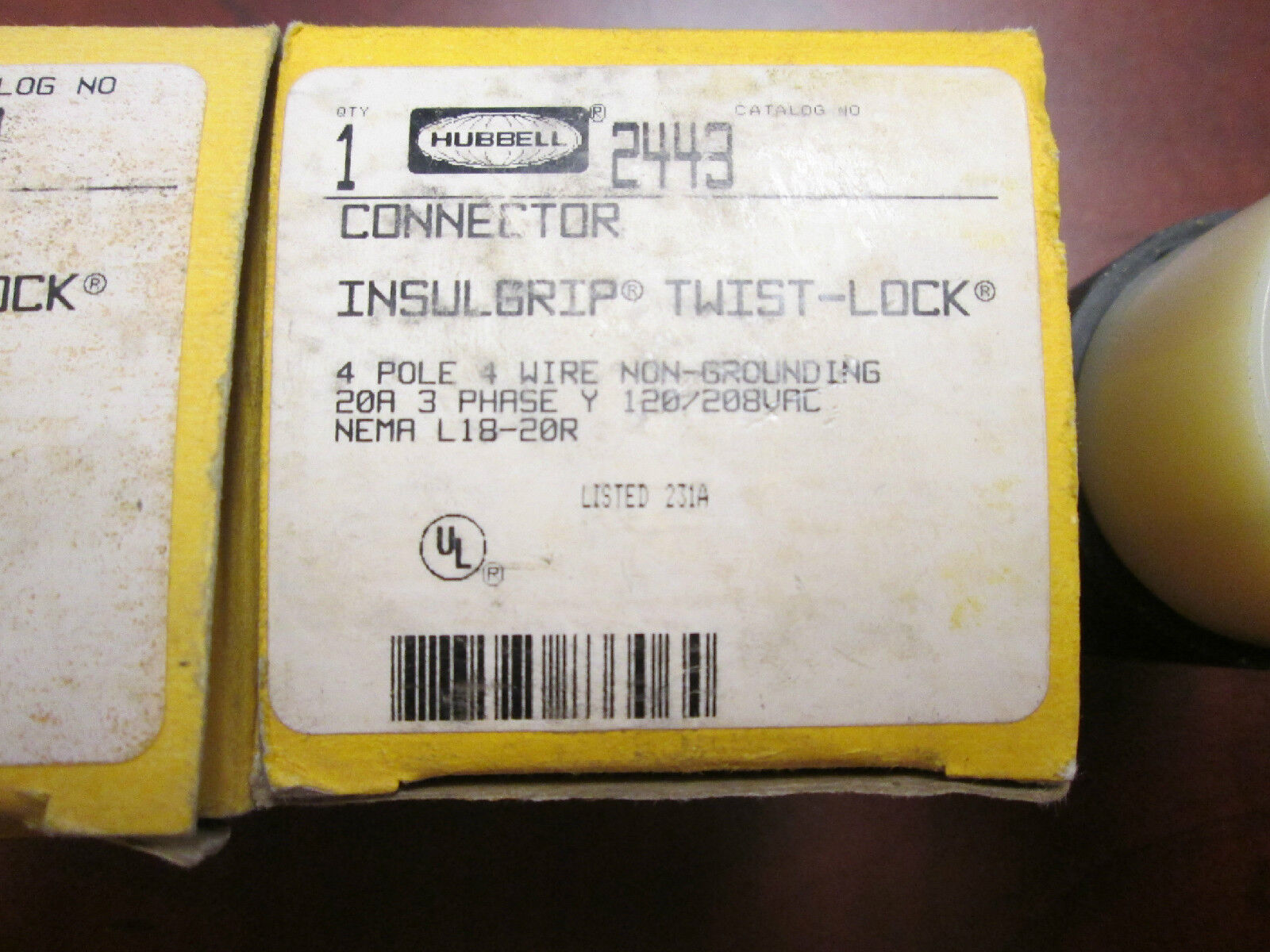 Hubbell Receptacle 2443 Lot of 2 New Surplus