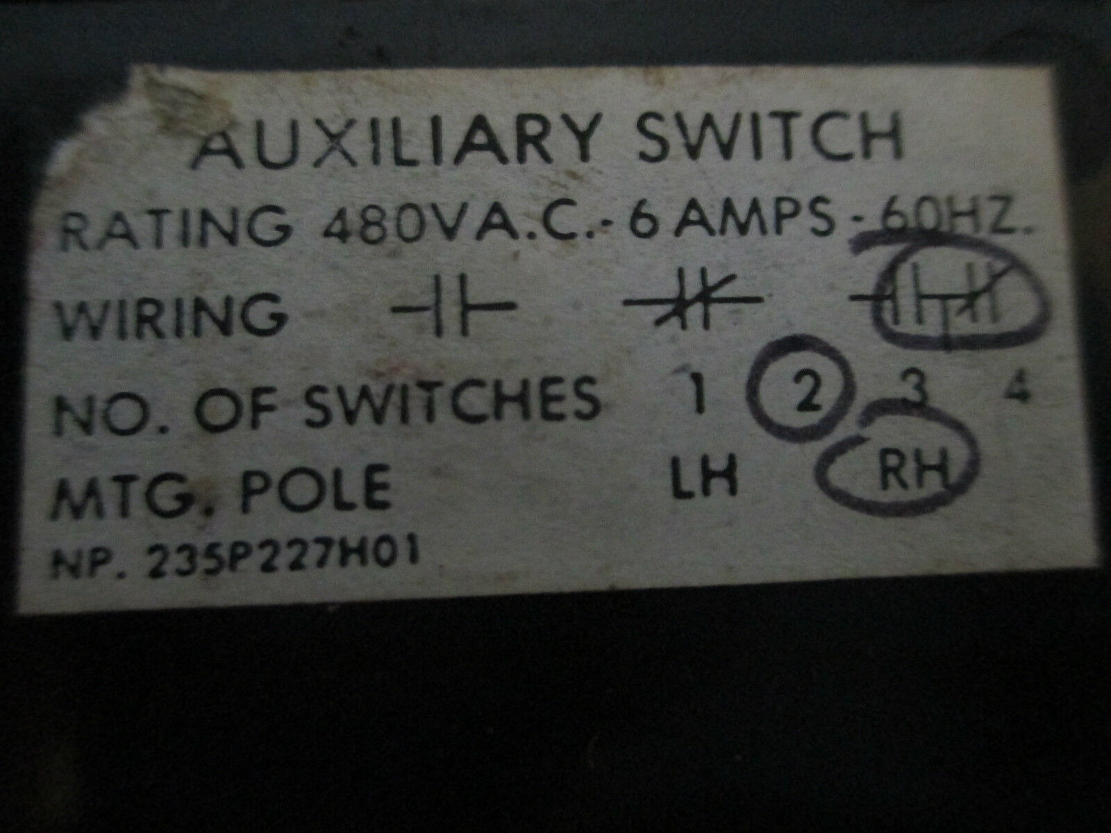 Westinghouse DC Circuit Breaker NCDC312F1 NCDC Frame 1200A 500VDC New Surplus