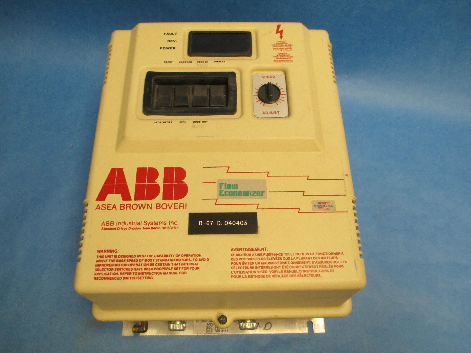 ABB  V022 Motor Drive V02202A09 Used