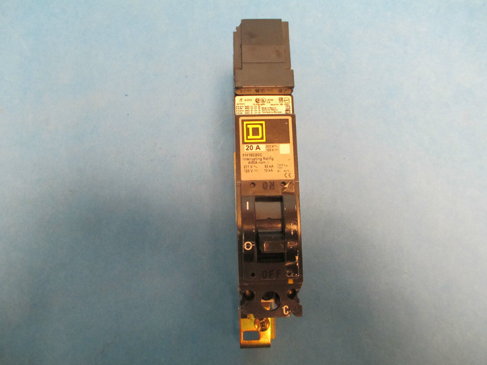 Square D I-Line Circuit Breaker FH16020C, 20A 277V C Phase